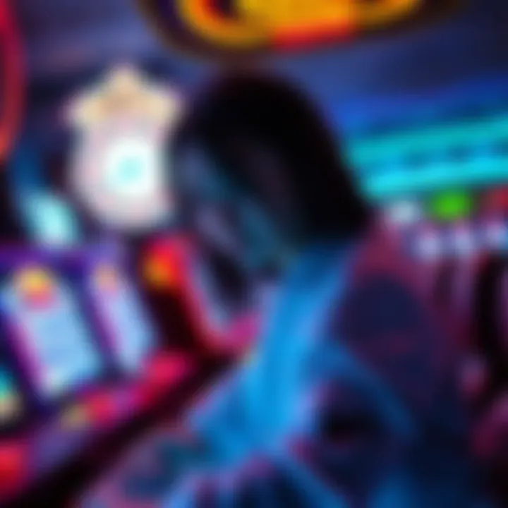 A futuristic representation of technology in online gaming