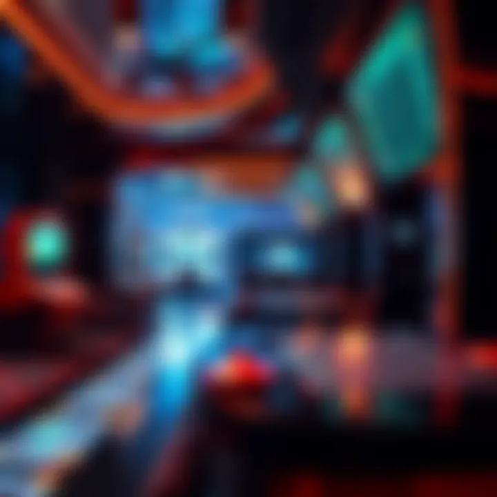 Futuristic Virtual Gambling Spaces A futuristic representation of virtual gambling environments