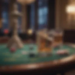 Elegant poker set displayed on a polished table