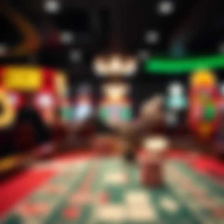 Artistic interpretation of the evolution of gambling practices over time