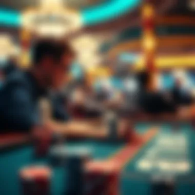 Abstract depiction of psychological elements influencing betting behavior