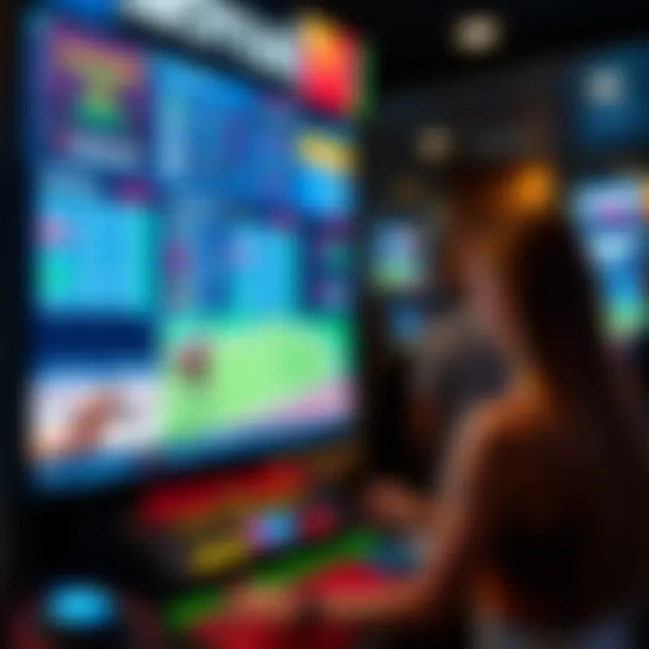 A digital interface showcasing online betting options for horse racing