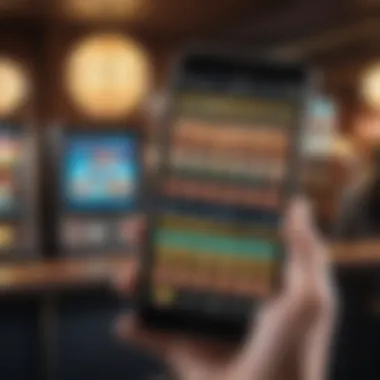 Digital Lottery Experience Modern digital lottery interface on a smartphone