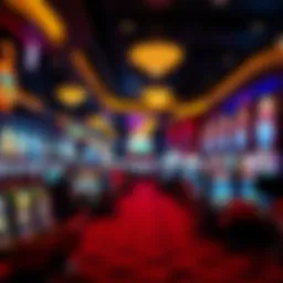 A vibrant casino floor bustling with activity
