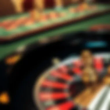 Exploring the Roulette Table A close-up of a roulette table layout showcasing betting options
