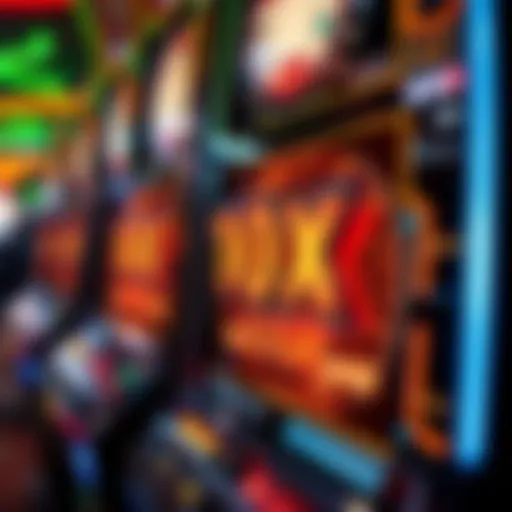 Intricate design of a 10x pay slot machine