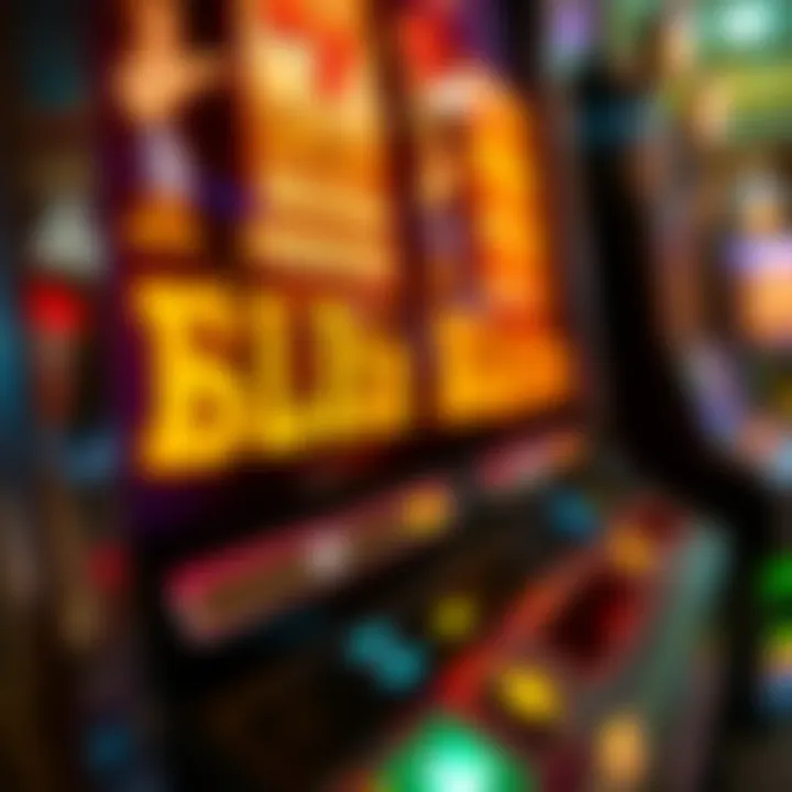 Close-up view of a popular slot machine featuring a unique name