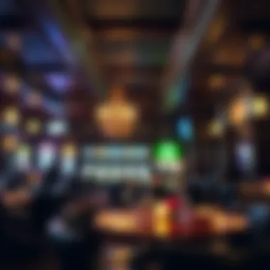 Interior view of the Valley Forge Casino Tavern showcasing the ambiance