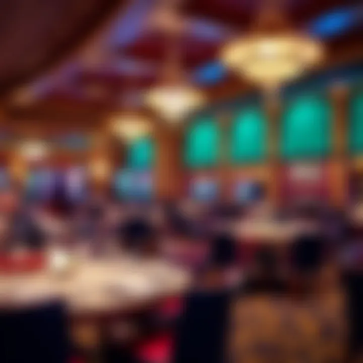 Culinary Delights at Wind Creek Casino Elegant dining area within Wind Creek Casino featuring a luxurious ambiance