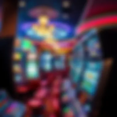 Exciting Gaming Options at Wind Creek Close-up of the vibrant gaming floor filled with various slot machines and gaming tables