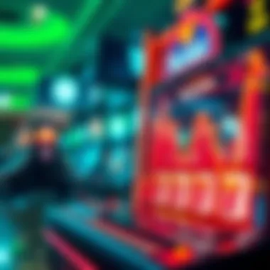 Graph showing market trends in the online gaming sector with a focus on slot games